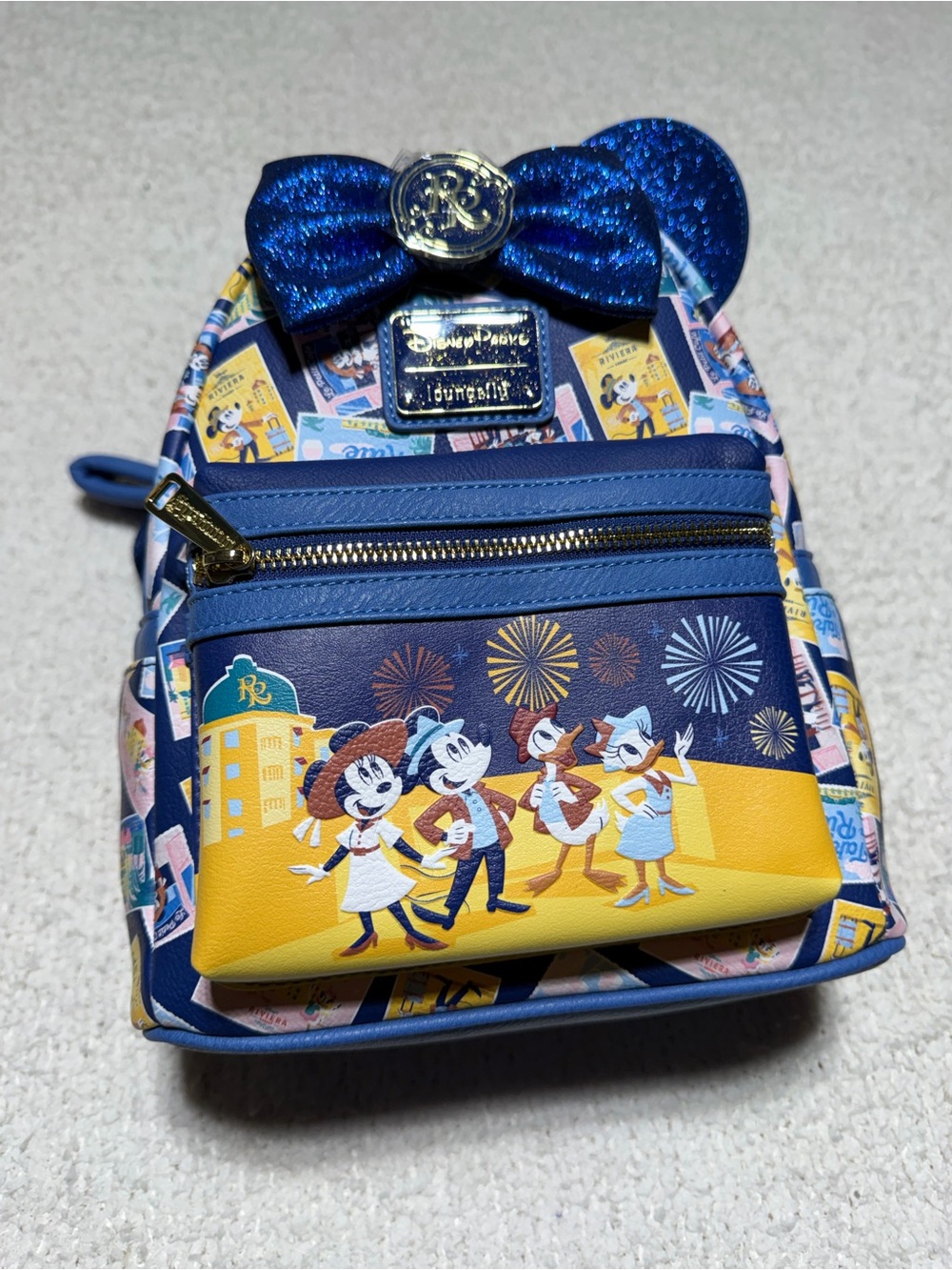 Disney Parks Loungefly Riviera Resort Mini Backpack NWT